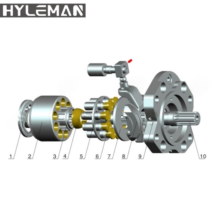 K3V63DT-180DT/280/G280/G180/K5V80-200 RYBAVÁNÍ Kawasaki Hydraulické čerpadlo